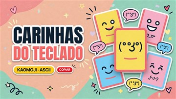 Gerador de Kaomoji: Monte Carinhas do Teclado (◕‿◕)