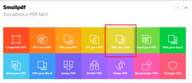 Homepage site converter pdf em JPG