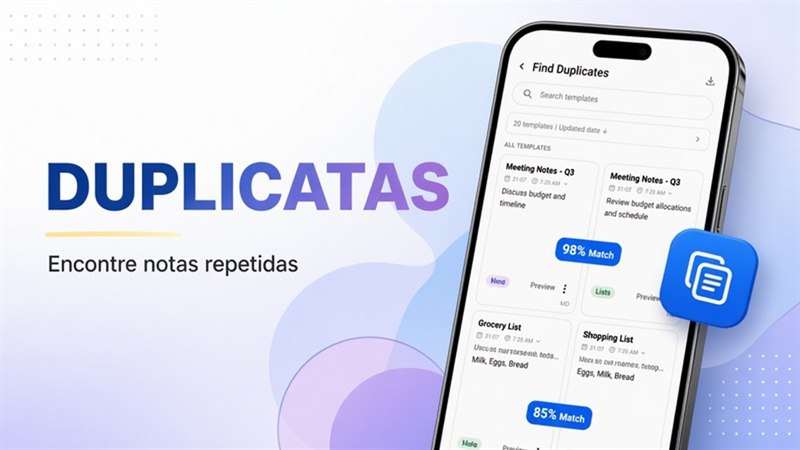 Como encontrar notas duplicadas no DicaNote