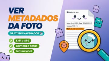 Visualizar metadados de imagem online
